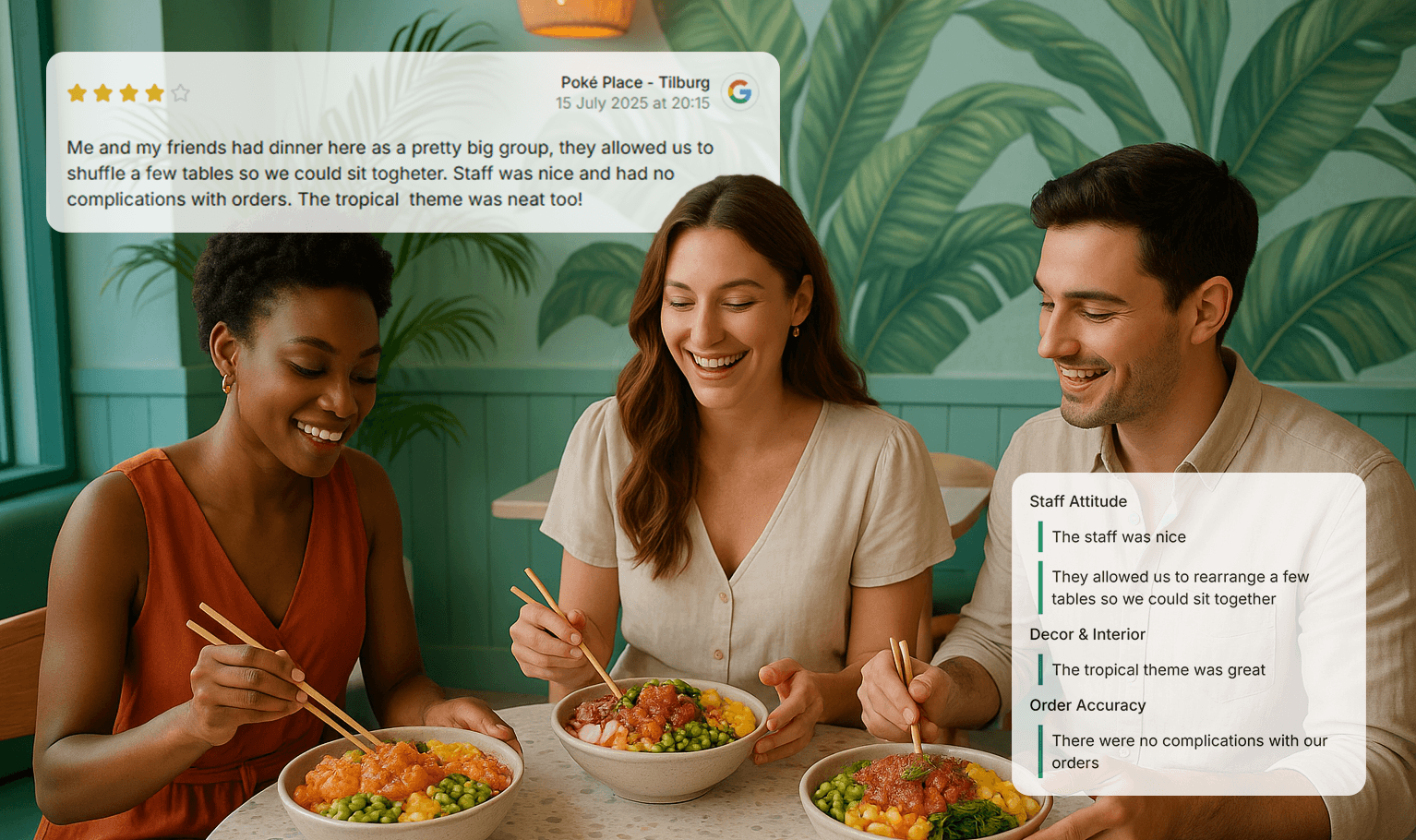 Feedelity platform dashboard shown on a laptop